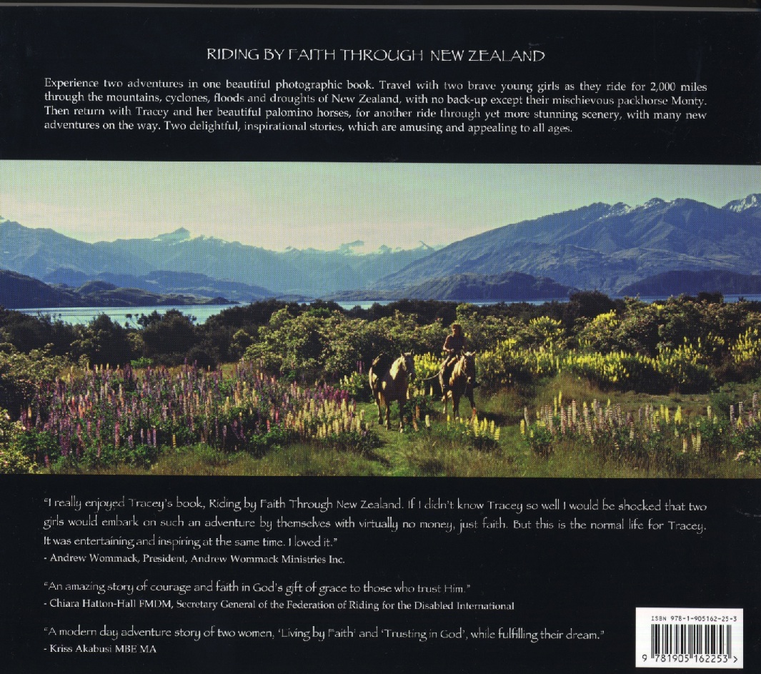 Riding by Faith Through New Zealand-Back Cover