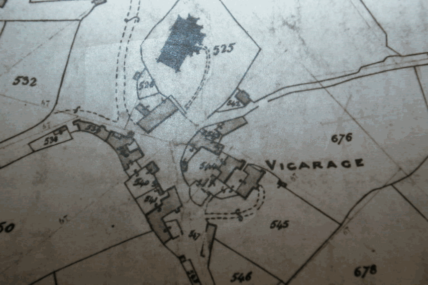 Widecombe Village on the Tithe Map